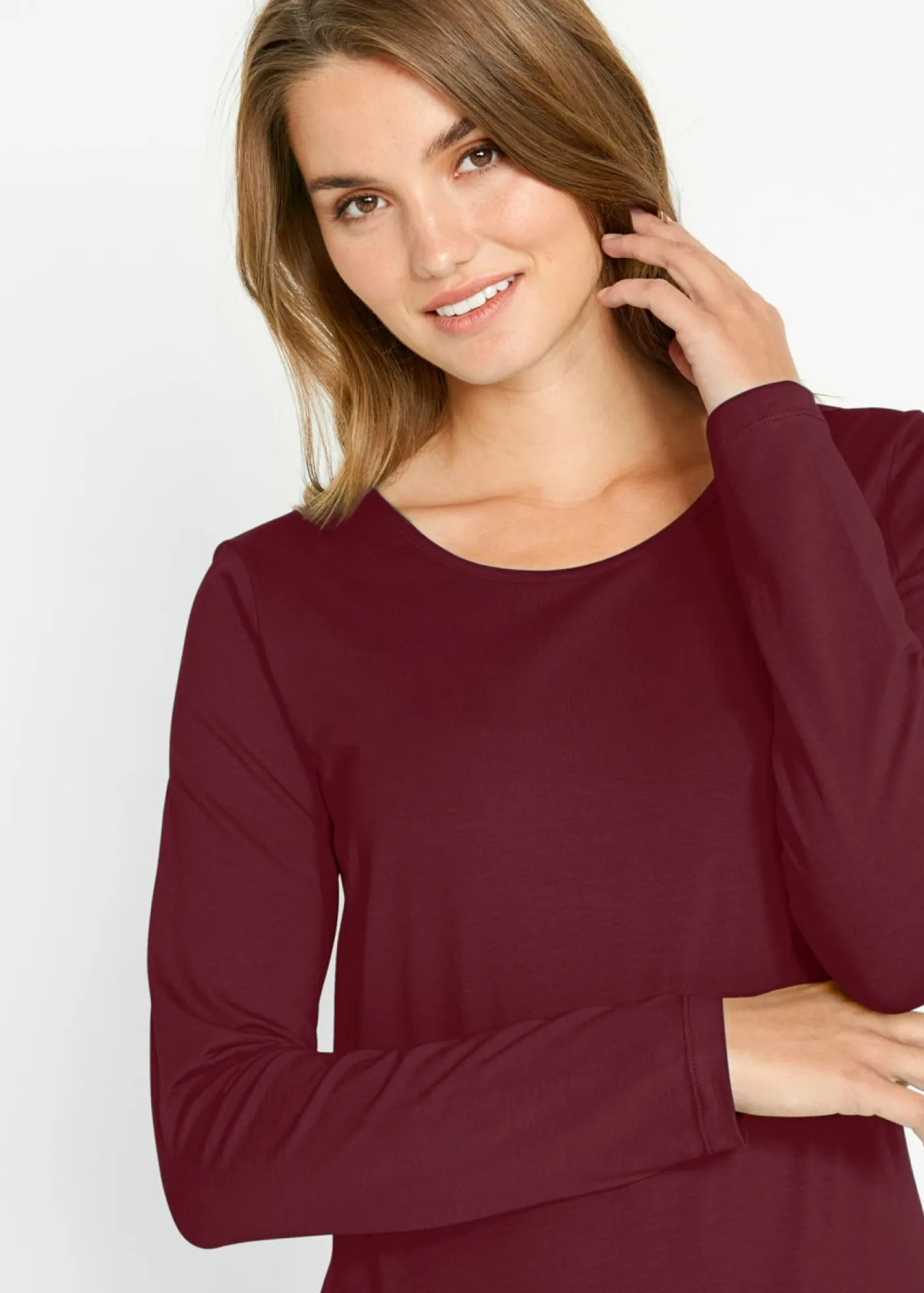 New Camiseta de manga larga (2 unidades) Mujer Básicos|Camisetas