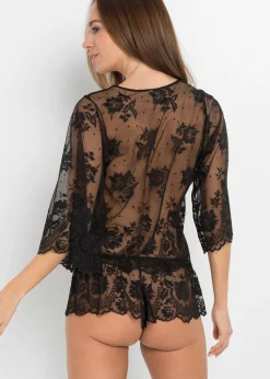 Discount Camiseta de manga larga y braga (2 unidades) Mujer Corsés|Lencería