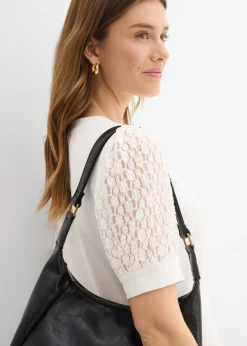 Clearance Camiseta de mezcla de algodón Mujer Camisetas|Novedades