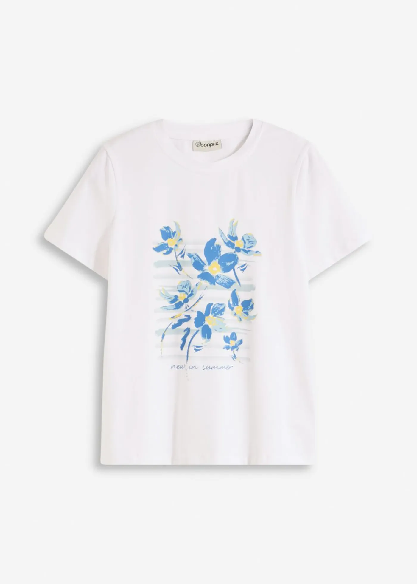 Camiseta de mezcla de algodón elástico Mujer Camisetas