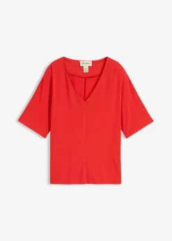 New Camiseta de mezcla de viscosa Mujer Camisetas