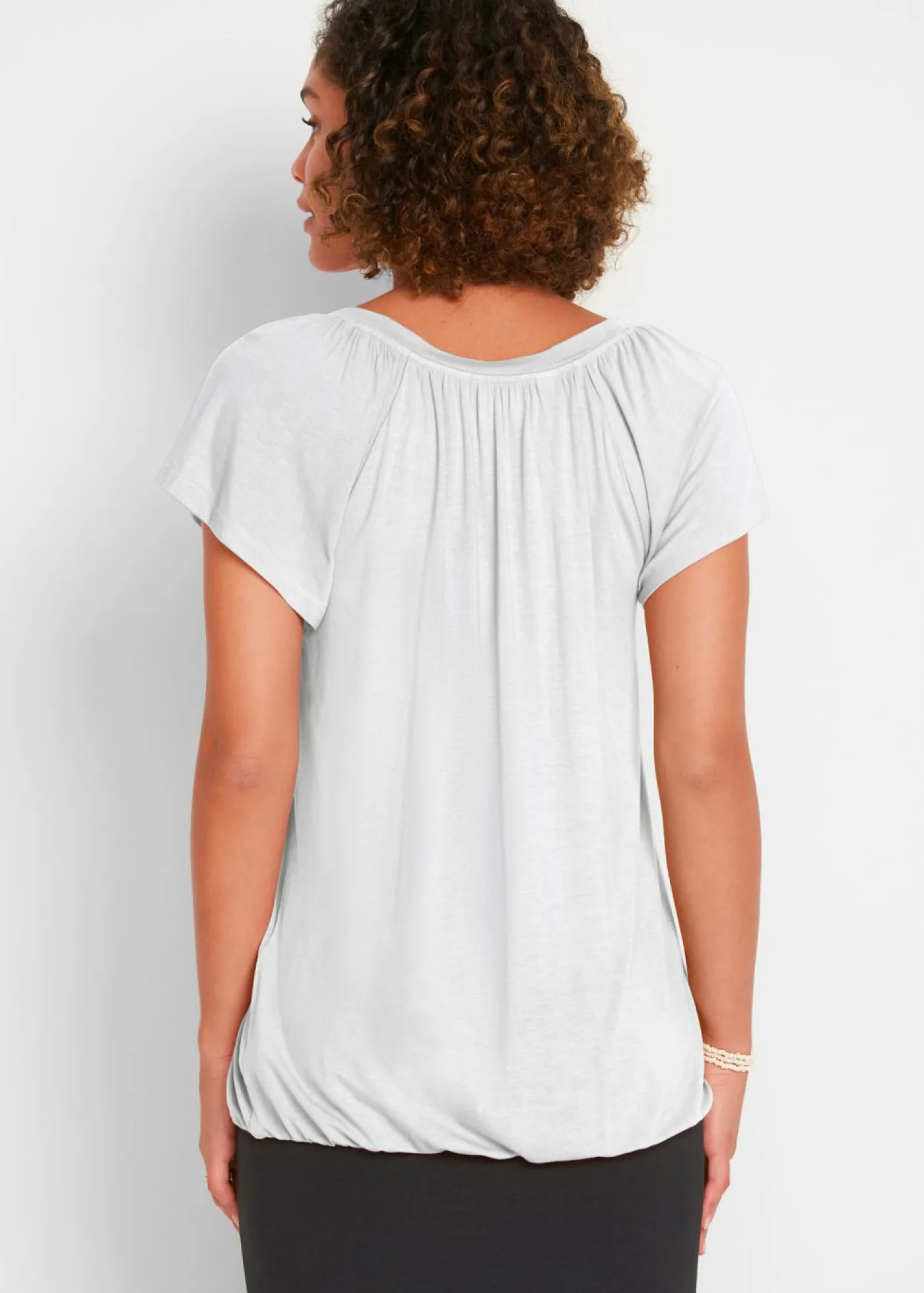 Camiseta de mezcla de viscosa Mujer Camisetas|Novedades