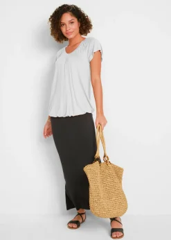 Camiseta de mezcla de viscosa Mujer Camisetas|Novedades