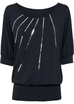 Discount Camiseta de mezcla de viscosa fluida Mujer Camisetas