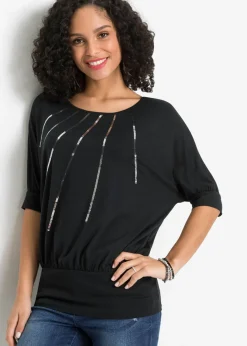 Discount Camiseta de mezcla de viscosa fluida Mujer Camisetas