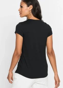 Clearance Camiseta de mezcla de viscosa Mujer Camisetas|Novedades