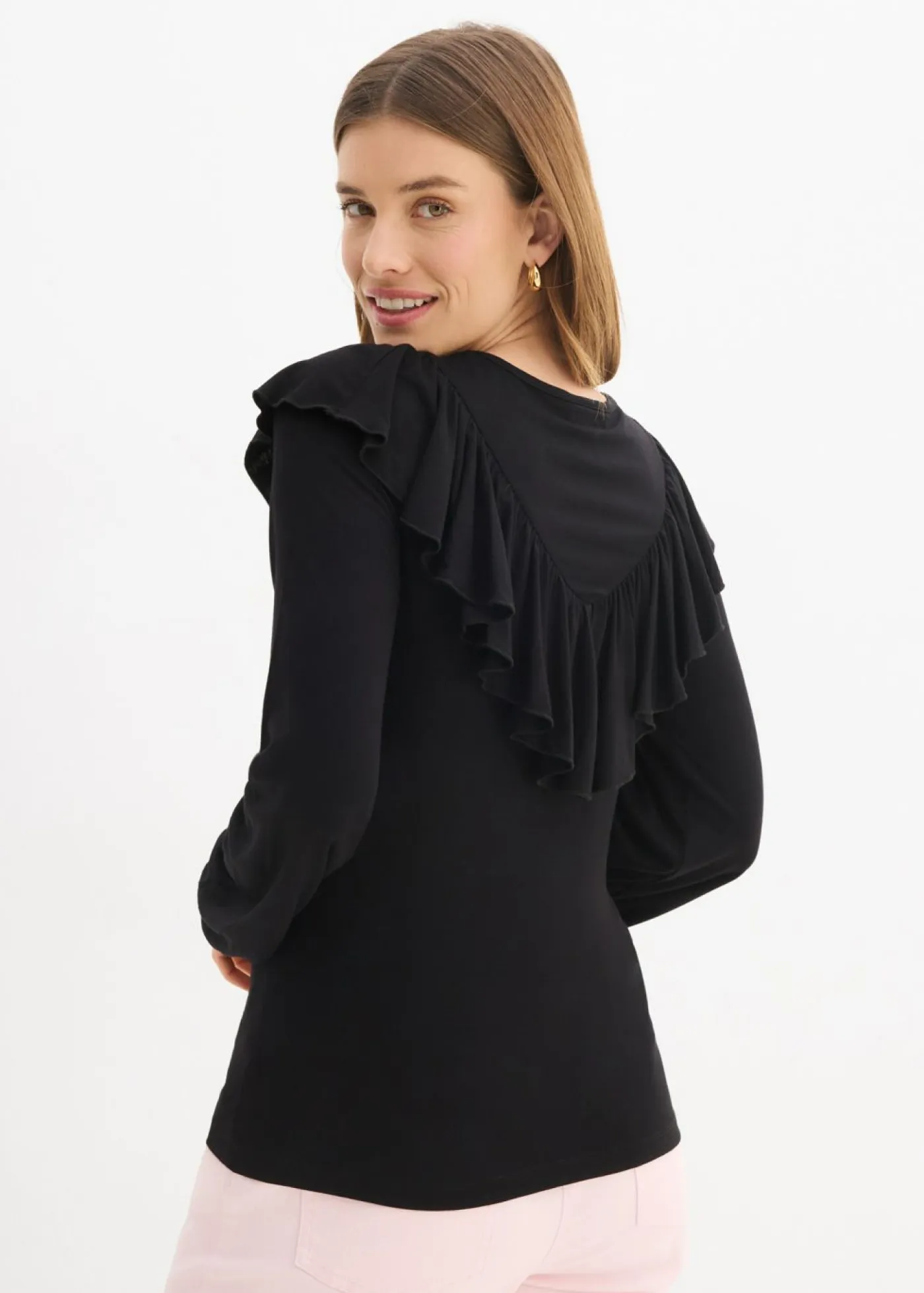 Camiseta de mezcla de viscosa Mujer Camisetas|Novedades
