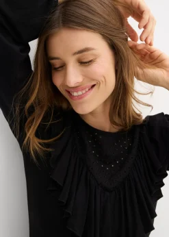 Camiseta de mezcla de viscosa Mujer Camisetas|Novedades