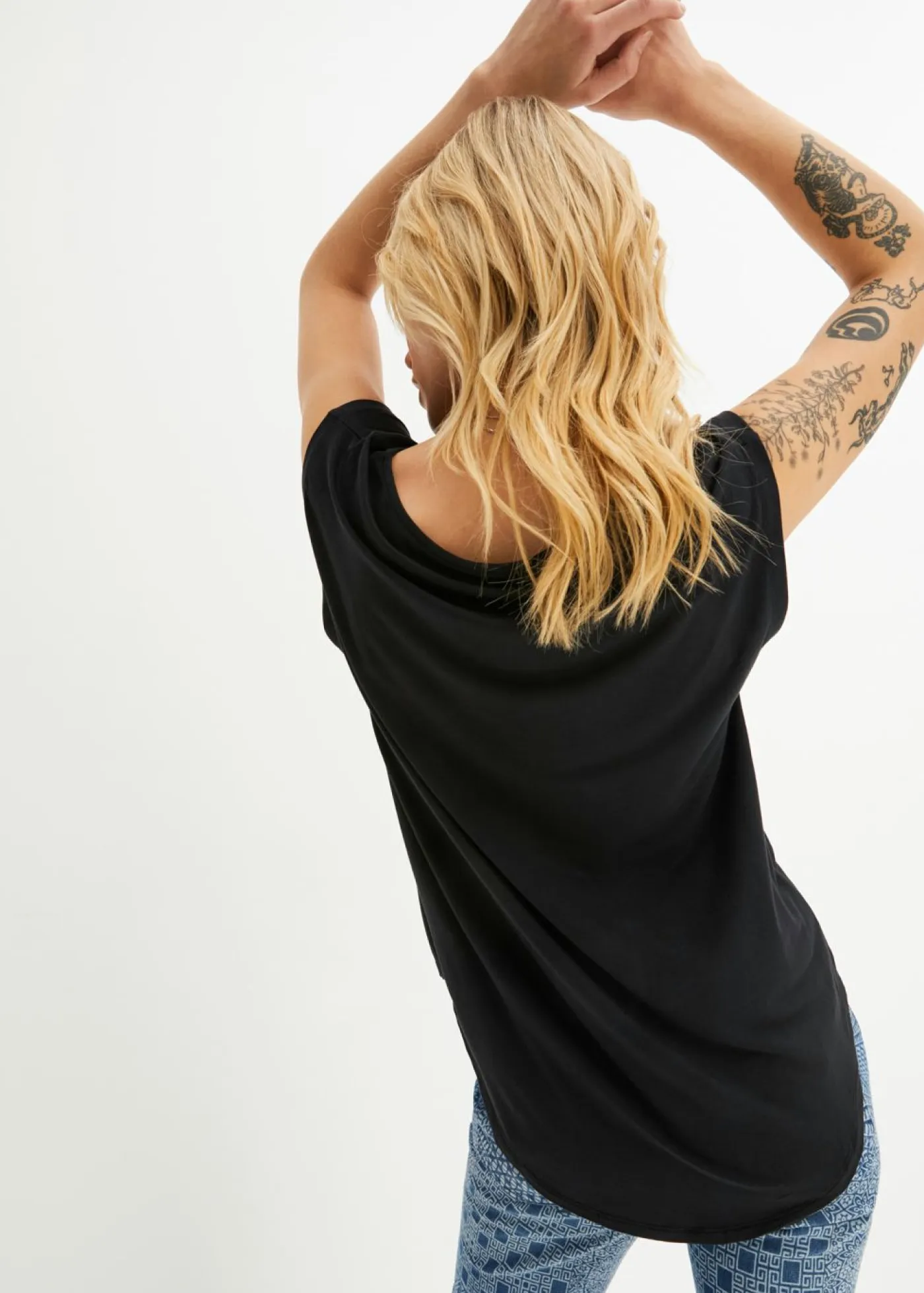Camiseta de mezcla de viscosa Mujer Camisetas|Novedades