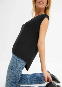 Camiseta de mezcla de viscosa Mujer Camisetas|Novedades