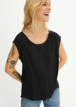 Camiseta de mezcla de viscosa Mujer Camisetas|Novedades