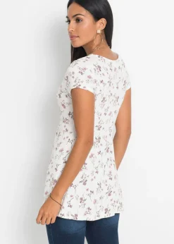 Discount Camiseta de mezcla de viscosa Mujer Camisetas|Novedades