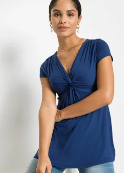 Camiseta de mezcla de viscosa Mujer Camisetas|Novedades