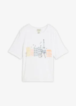 Online Camiseta de mezcla de viscosa Mujer Camisetas
