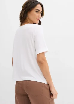 Online Camiseta de mezcla de viscosa Mujer Camisetas