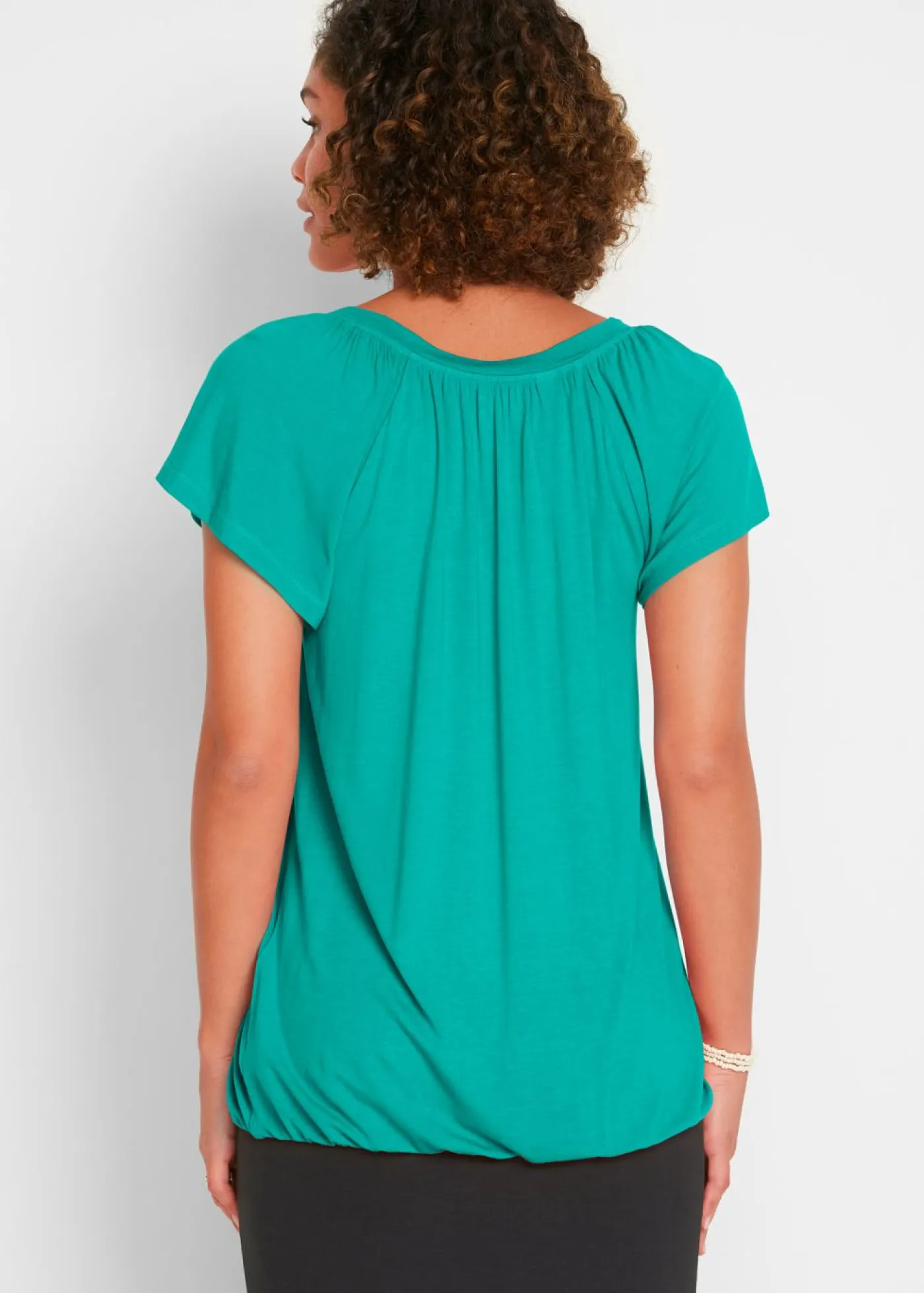 New Camiseta de mezcla de viscosa Mujer Camisetas|Novedades