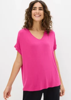 Sale Camiseta de mezcla de viscosa fluida Mujer Camisetas