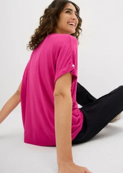 Sale Camiseta de mezcla de viscosa fluida Mujer Camisetas