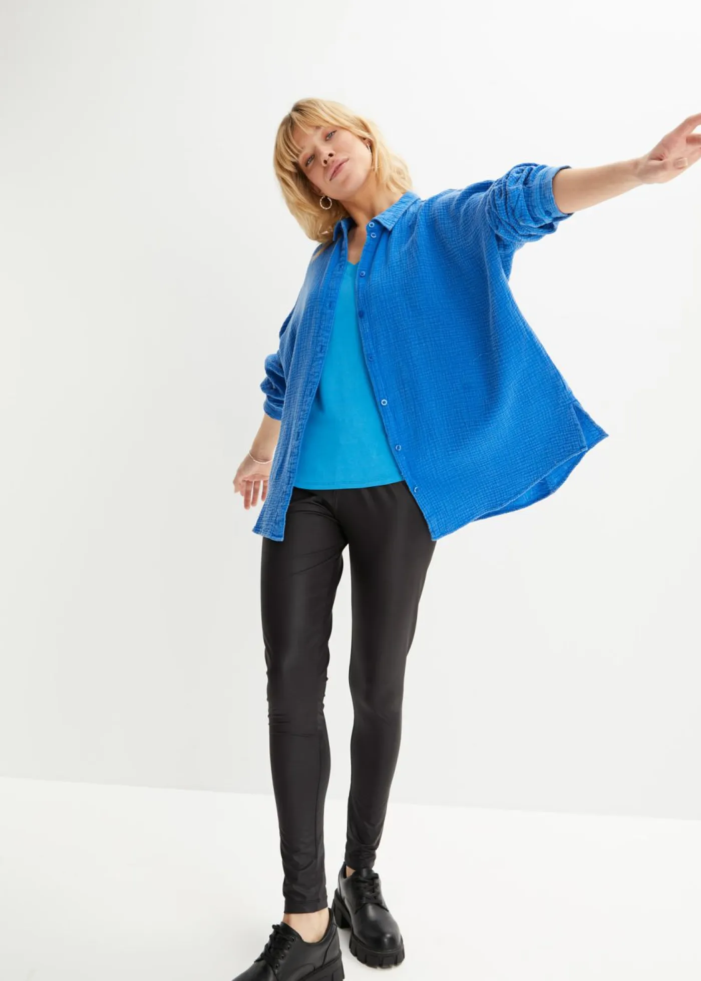 Clearance Camiseta de mezcla de viscosa fluida Mujer Camisetas|Novedades
