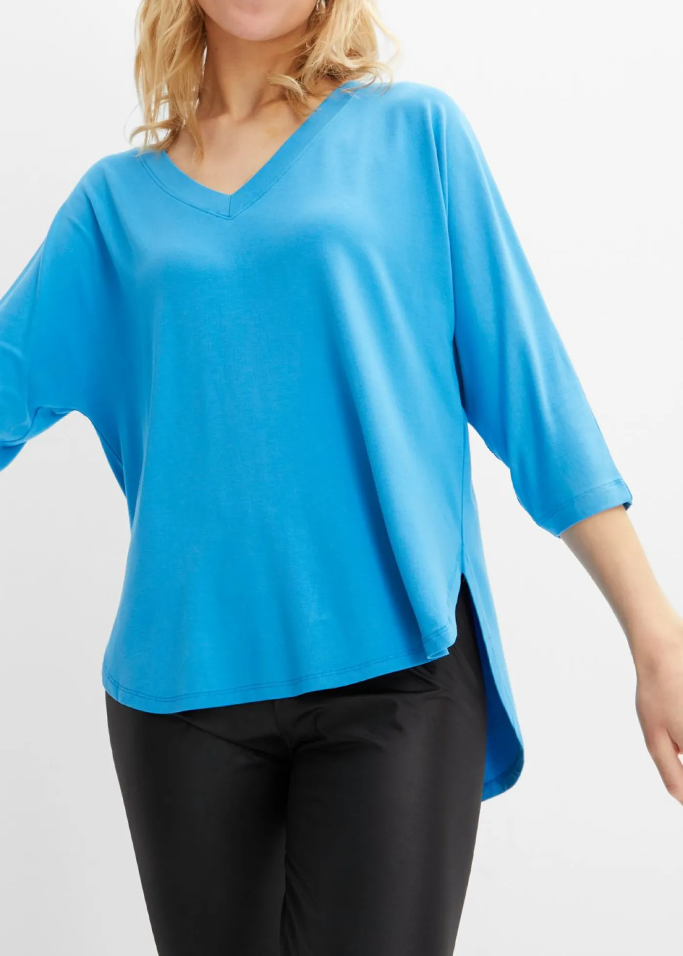 Clearance Camiseta de mezcla de viscosa fluida Mujer Camisetas|Novedades