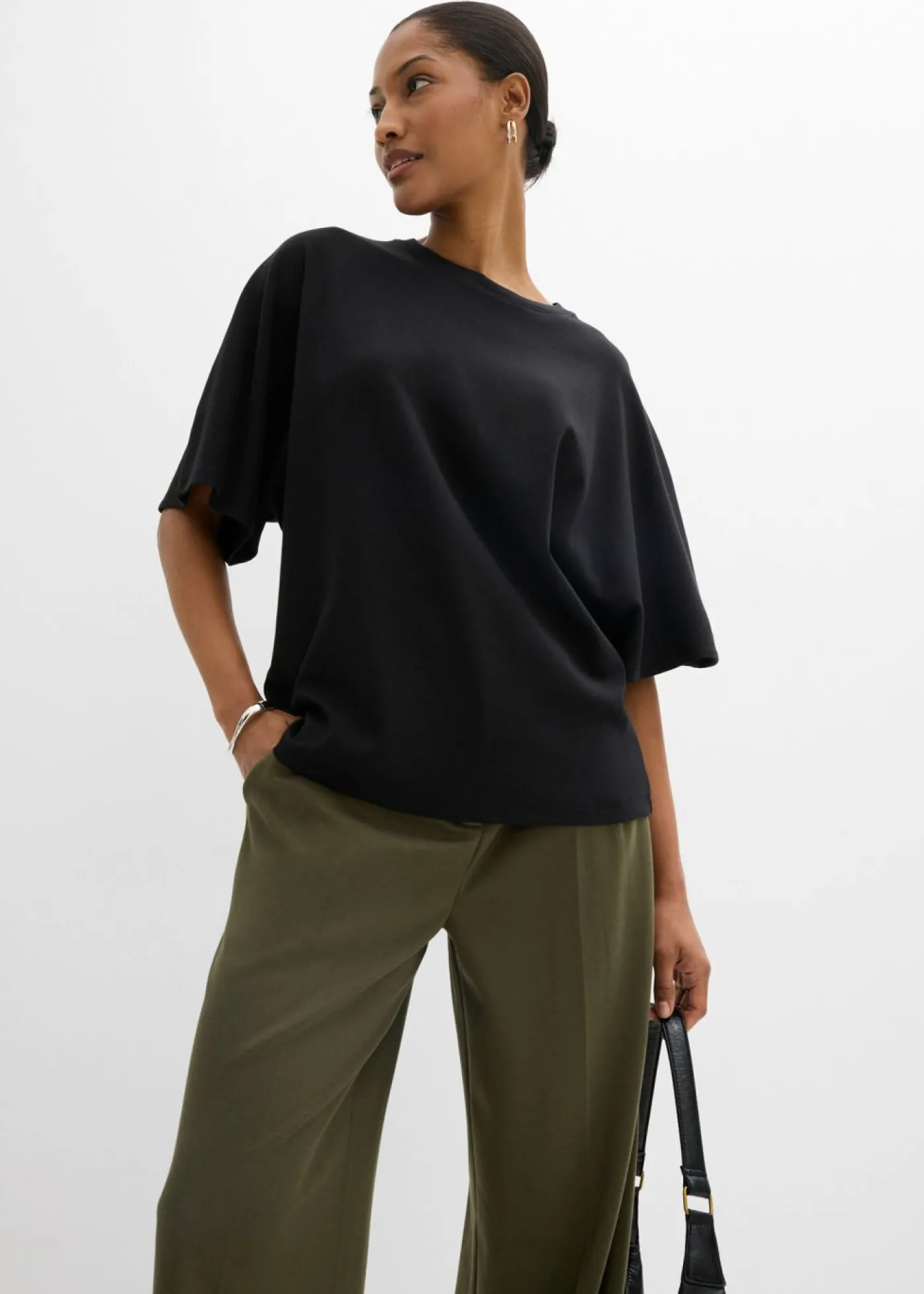 Best Camiseta de punto grueso Mujer Esenciales|Camisetas