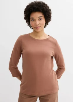 Camiseta de punto grueso con algodón orgánico (3 unidades) Mujer Básicos|Camisetas
