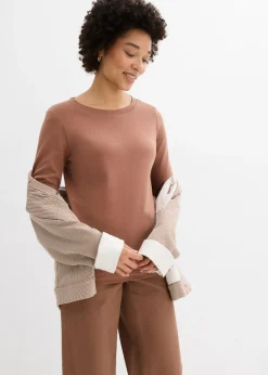 Camiseta de punto grueso con algodón orgánico (3 unidades) Mujer Básicos|Camisetas