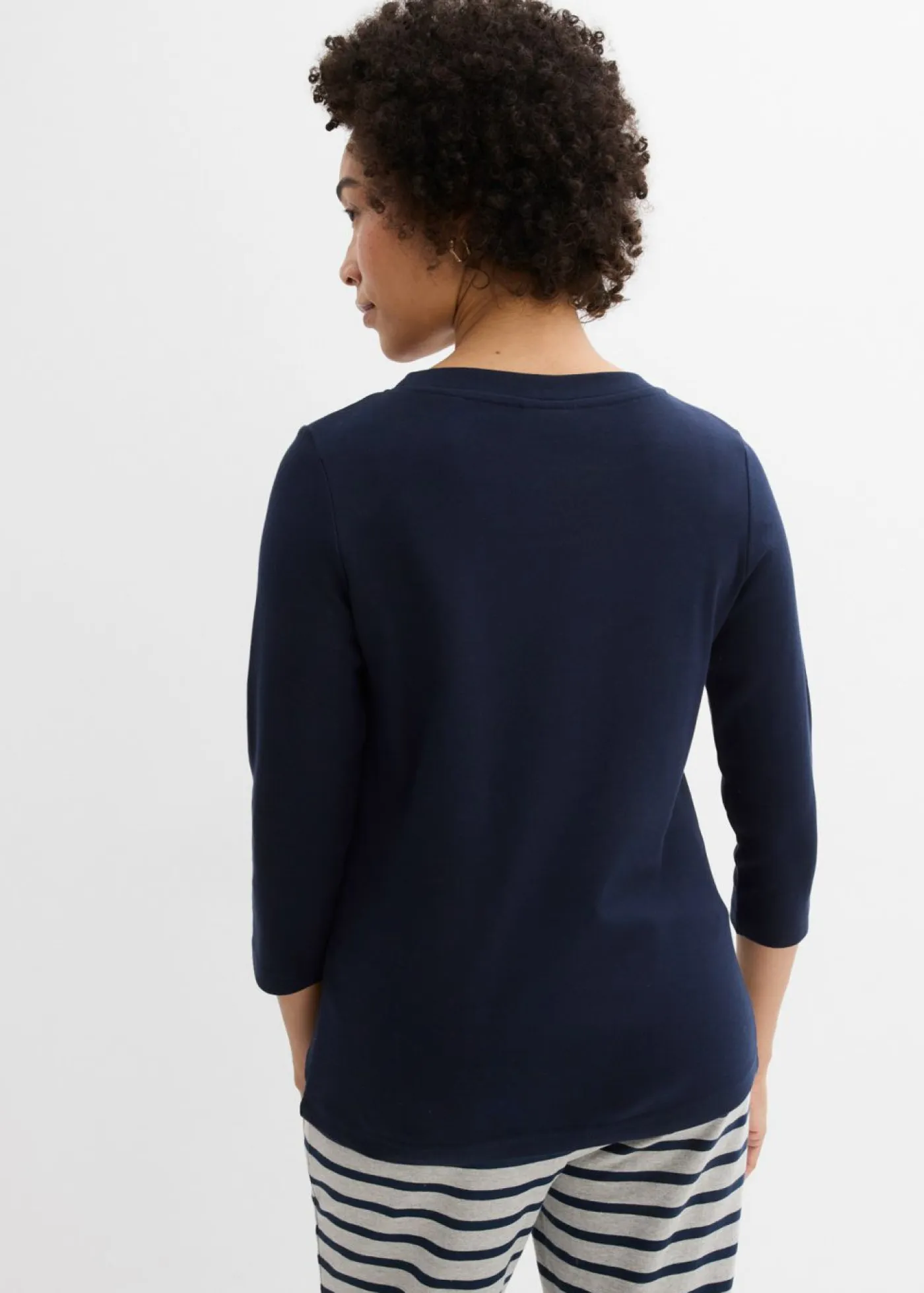 Online Camiseta de punto grueso con algodón orgánico (3 unidades) Mujer Básicos|Camisetas