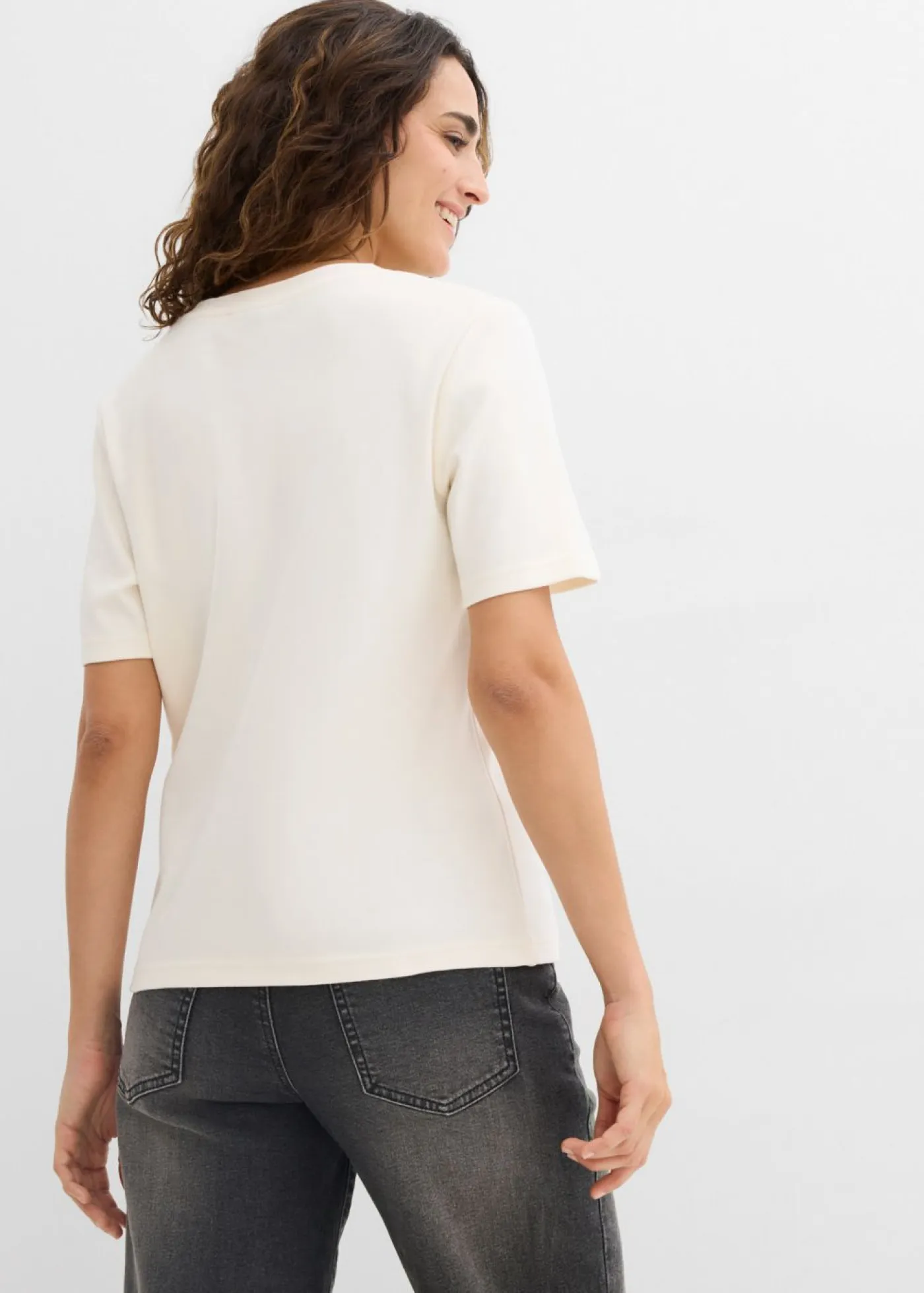 Hot Camiseta de punto grueso de algodón orgánico puro (2 unidades) Mujer Básicos|Camisetas