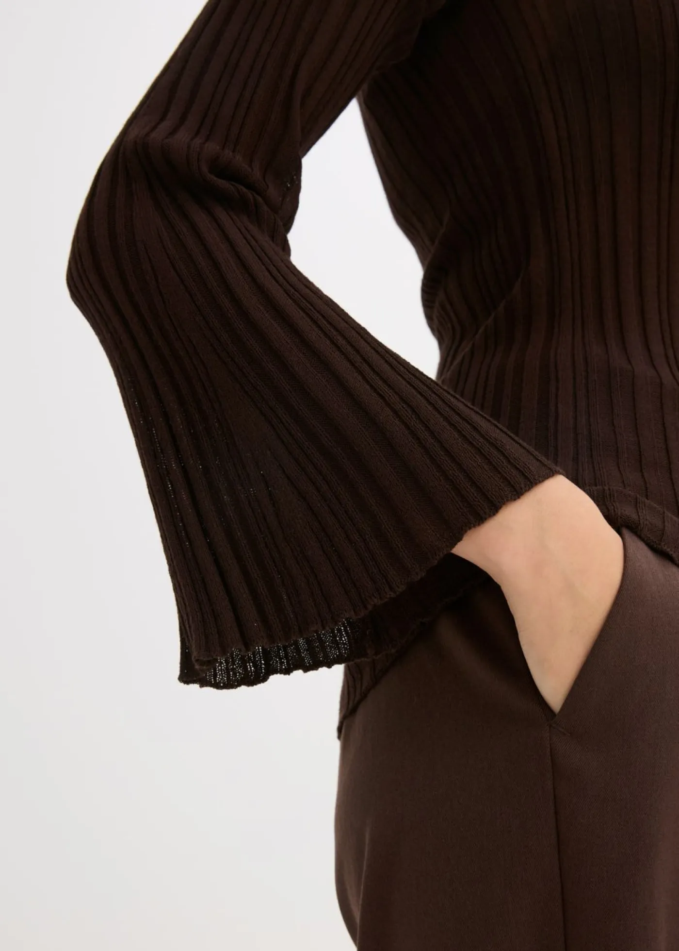 Online Camiseta de punto semitransparente Mujer Camisetas|Ropa De Punto
