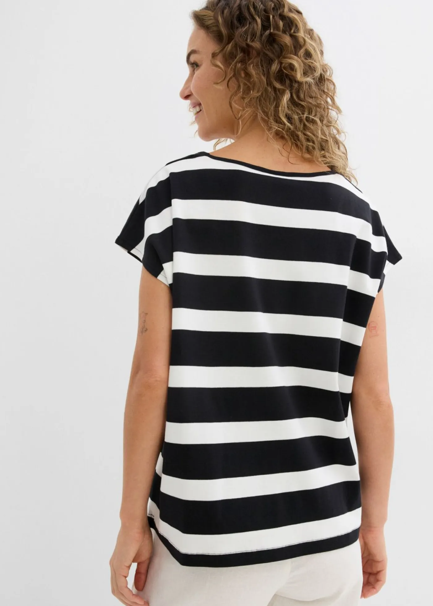 Clearance Camiseta de rayas Mujer Camisetas|Novedades