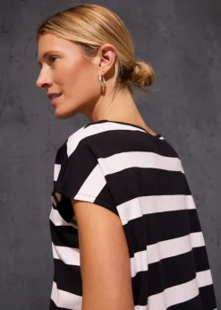 Clearance Camiseta de rayas Mujer Camisetas|Novedades