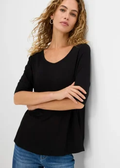 Clearance Camiseta de suave mezcla de viscosa Mujer Básicos|Camisetas