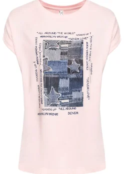 Sale Camiseta de suave mezcla de viscosa Mujer Camisetas