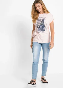 Sale Camiseta de suave mezcla de viscosa Mujer Camisetas