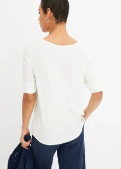 Best Camiseta de suave mezcla de viscosa Mujer Básicos|Camisetas