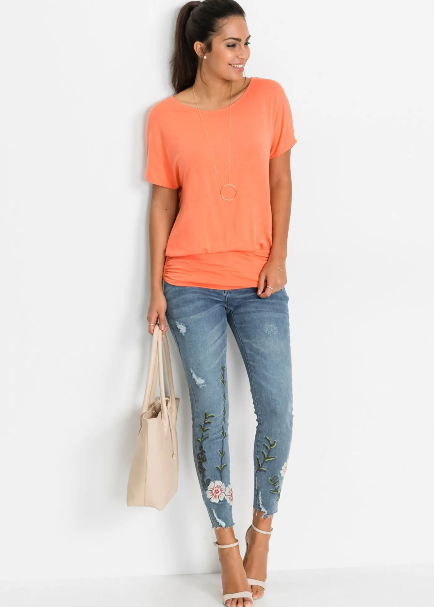 Hot Camiseta de suave mezcla de viscosa Mujer Camisetas