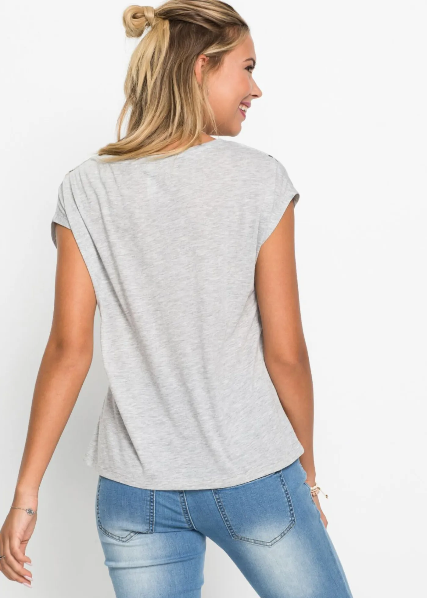 Hot Camiseta de suave mezcla de viscosa Mujer Camisetas