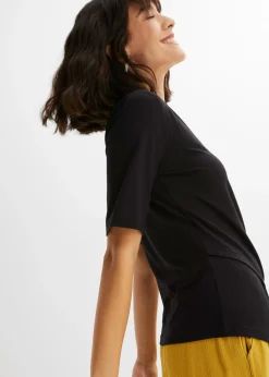 Camiseta de suave mezcla de viscosa Mujer Camisetas|Novedades