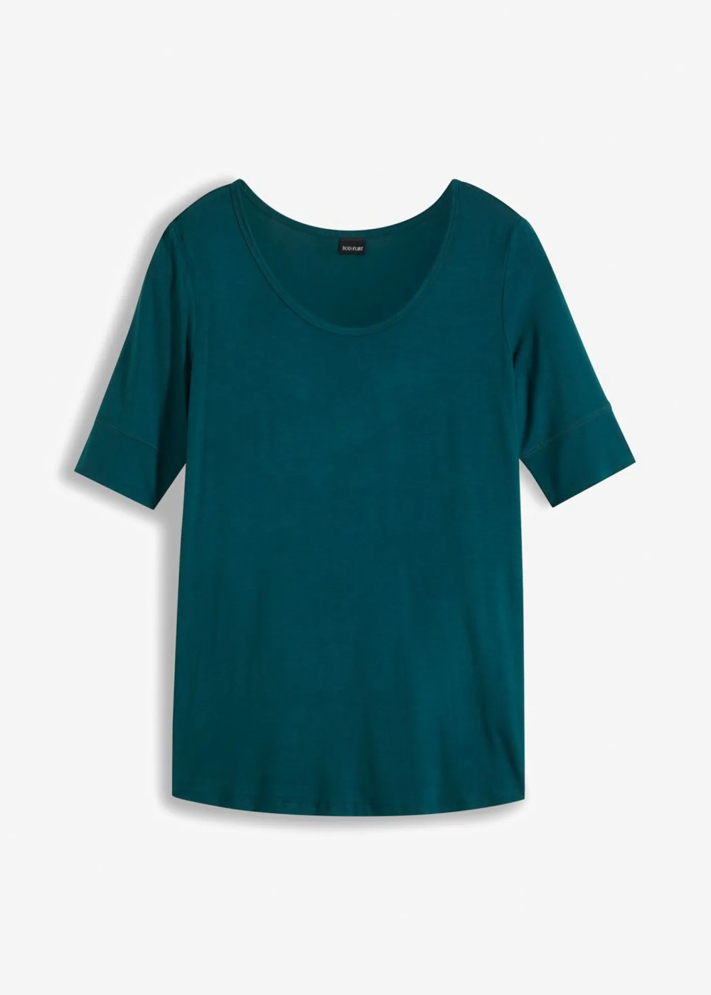 Online Camiseta de suave mezcla de viscosa Mujer Básicos|Camisetas