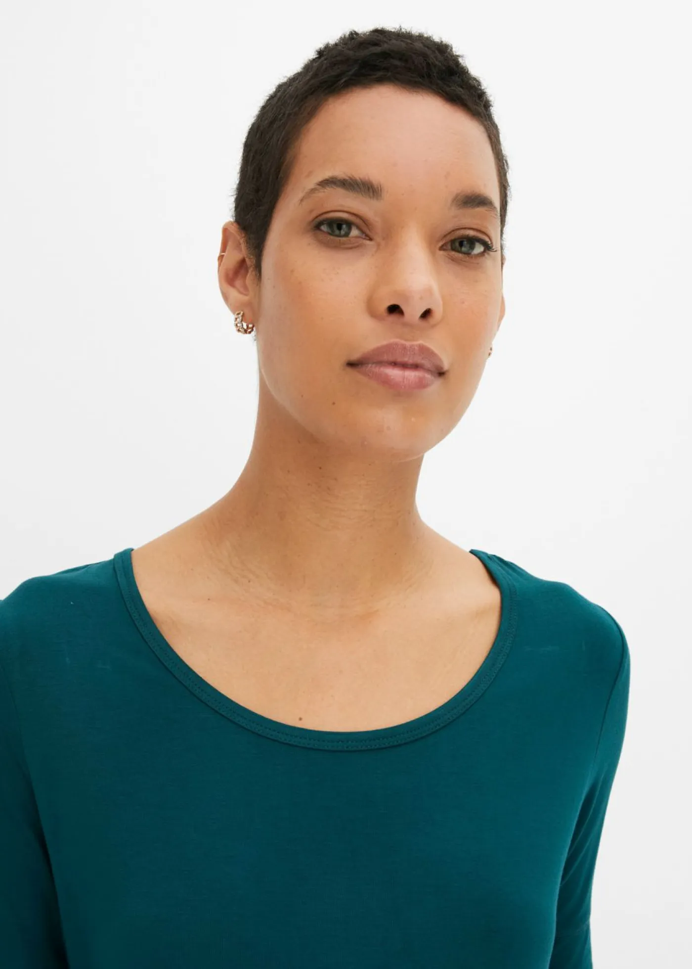 Online Camiseta de suave mezcla de viscosa Mujer Básicos|Camisetas