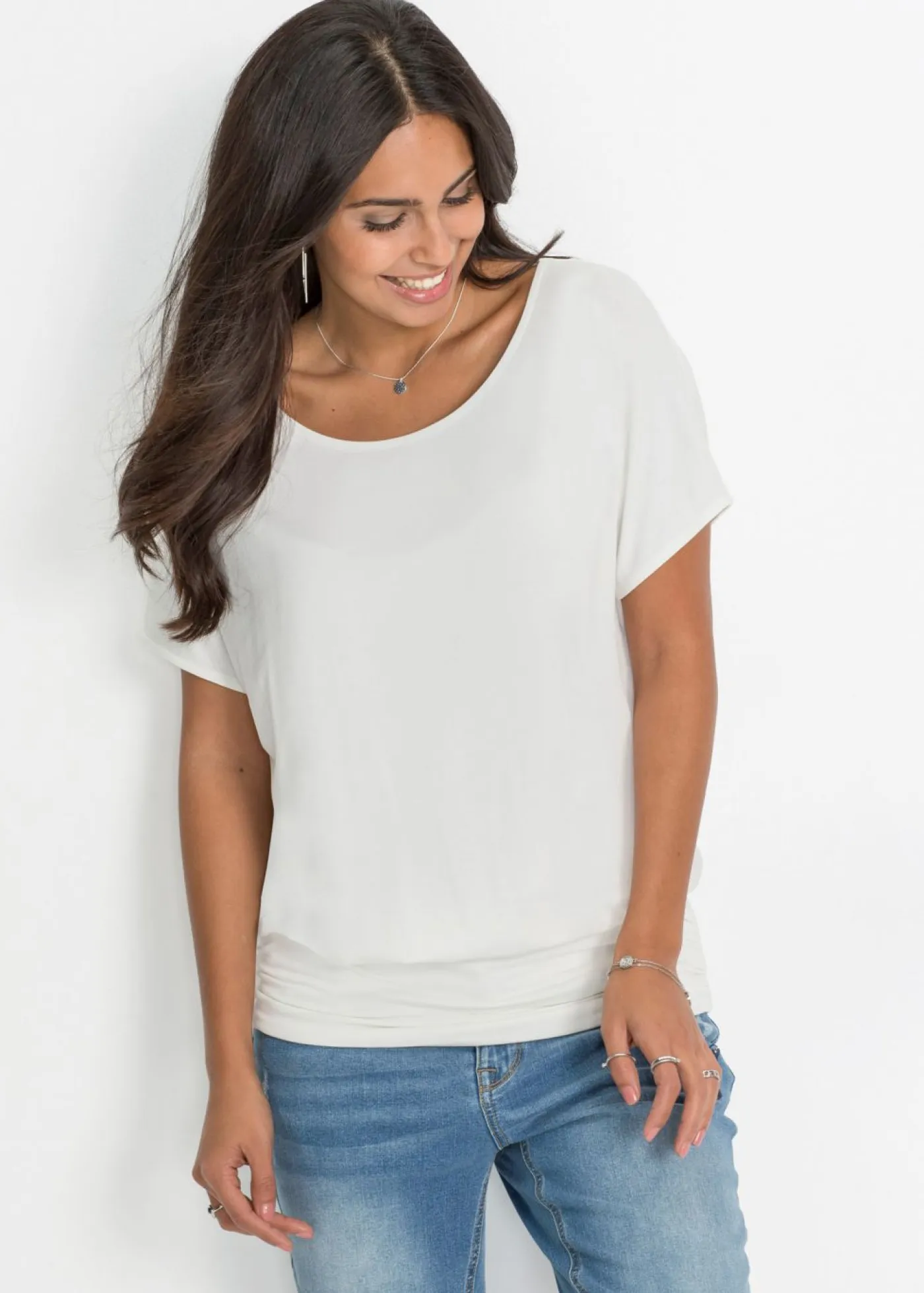Best Camiseta de suave mezcla de viscosa Mujer Camisetas
