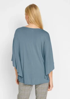 Hot Camiseta de viscosa con mangas de murciélago Mujer Camisetas