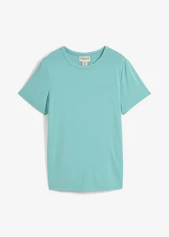 Clearance Camiseta de viscosa fluida Mujer Básicos|Camisetas