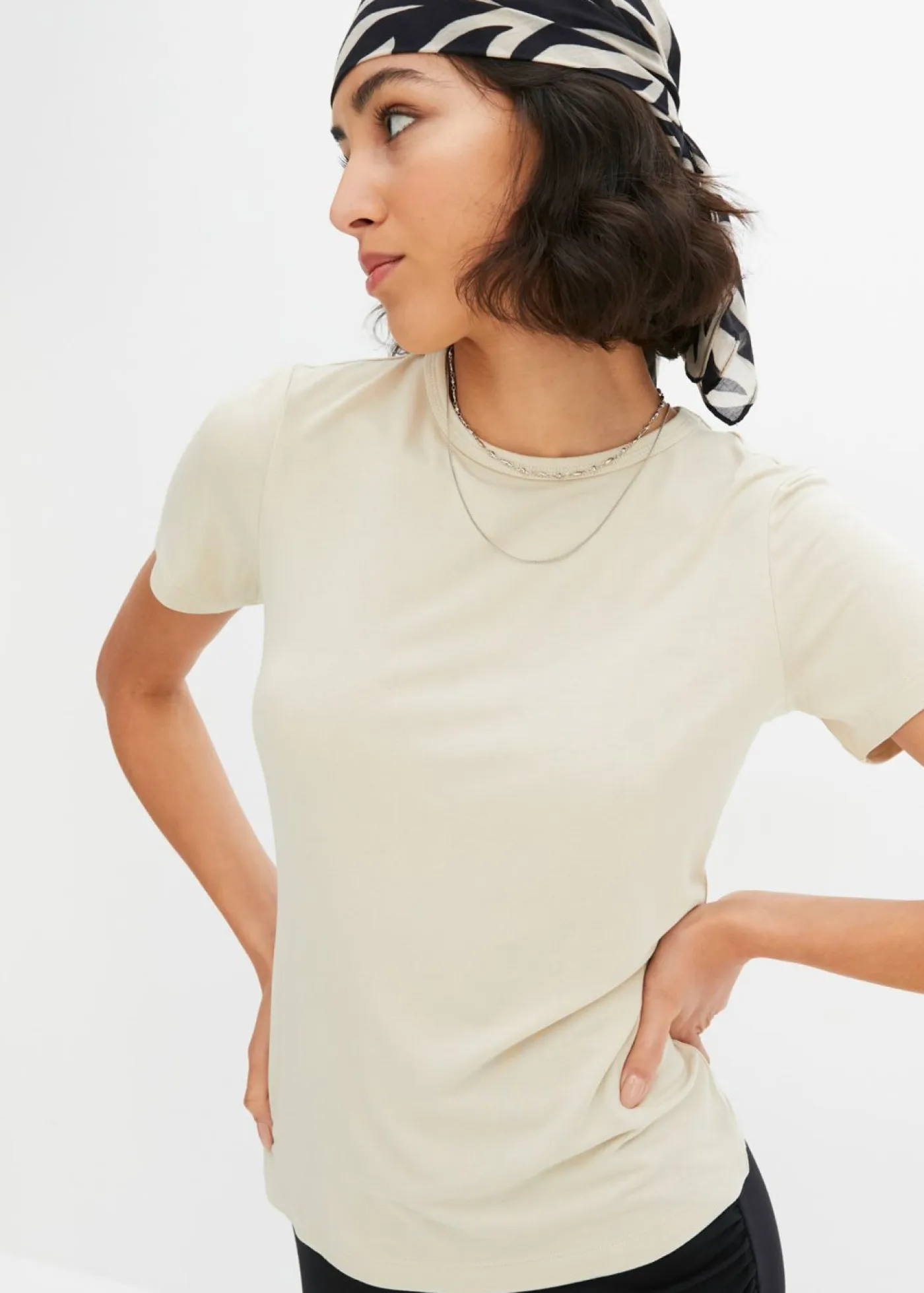 Clearance Camiseta de viscosa fluida Mujer Básicos|Camisetas