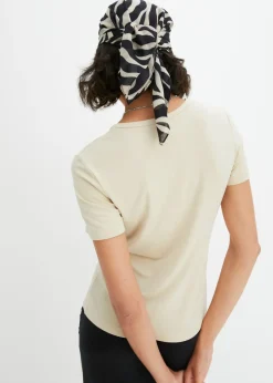 Clearance Camiseta de viscosa fluida Mujer Básicos|Camisetas