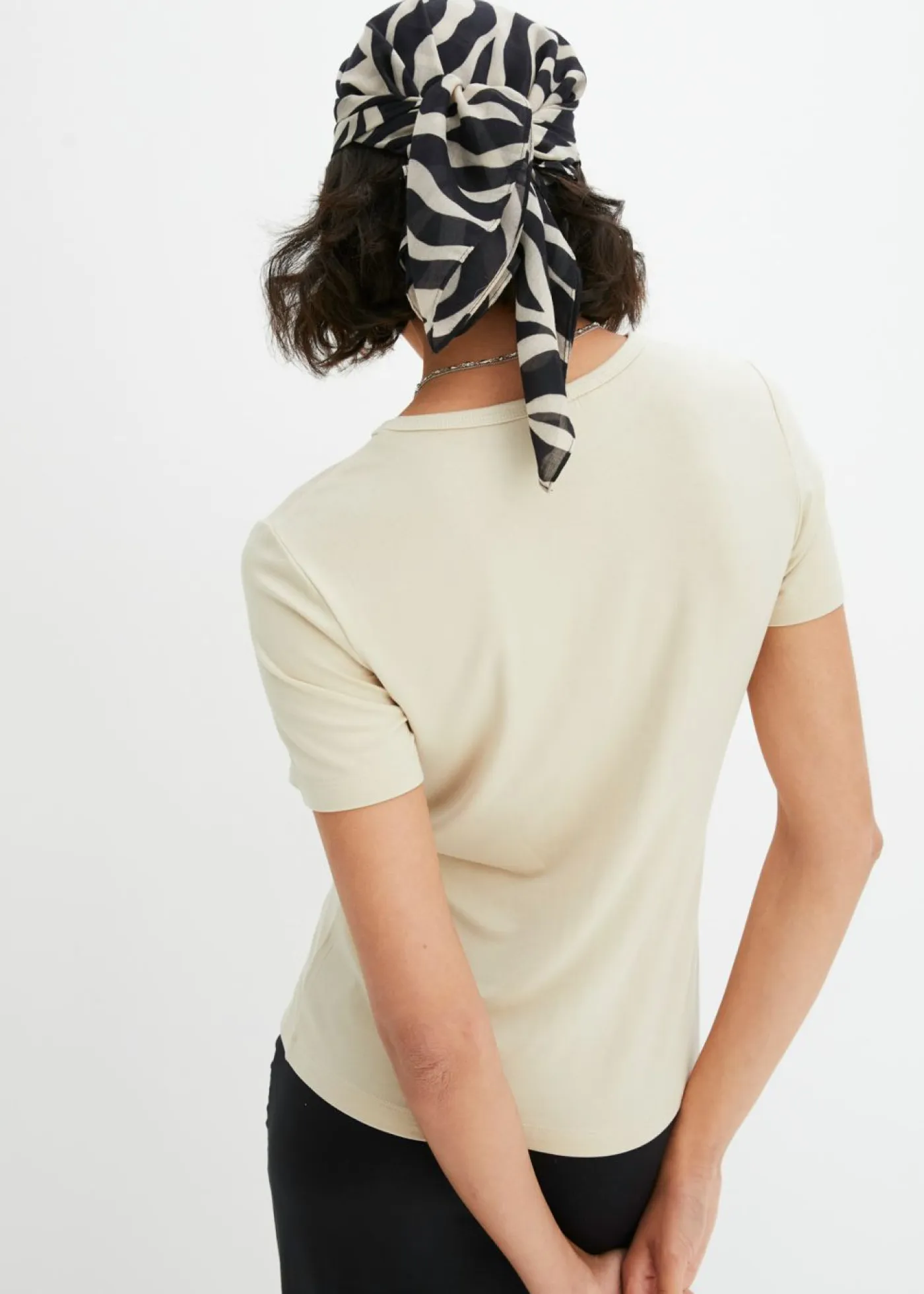 Clearance Camiseta de viscosa fluida Mujer Básicos|Camisetas