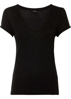 New Camiseta de viscosa suave Mujer Básicos|Camisetas