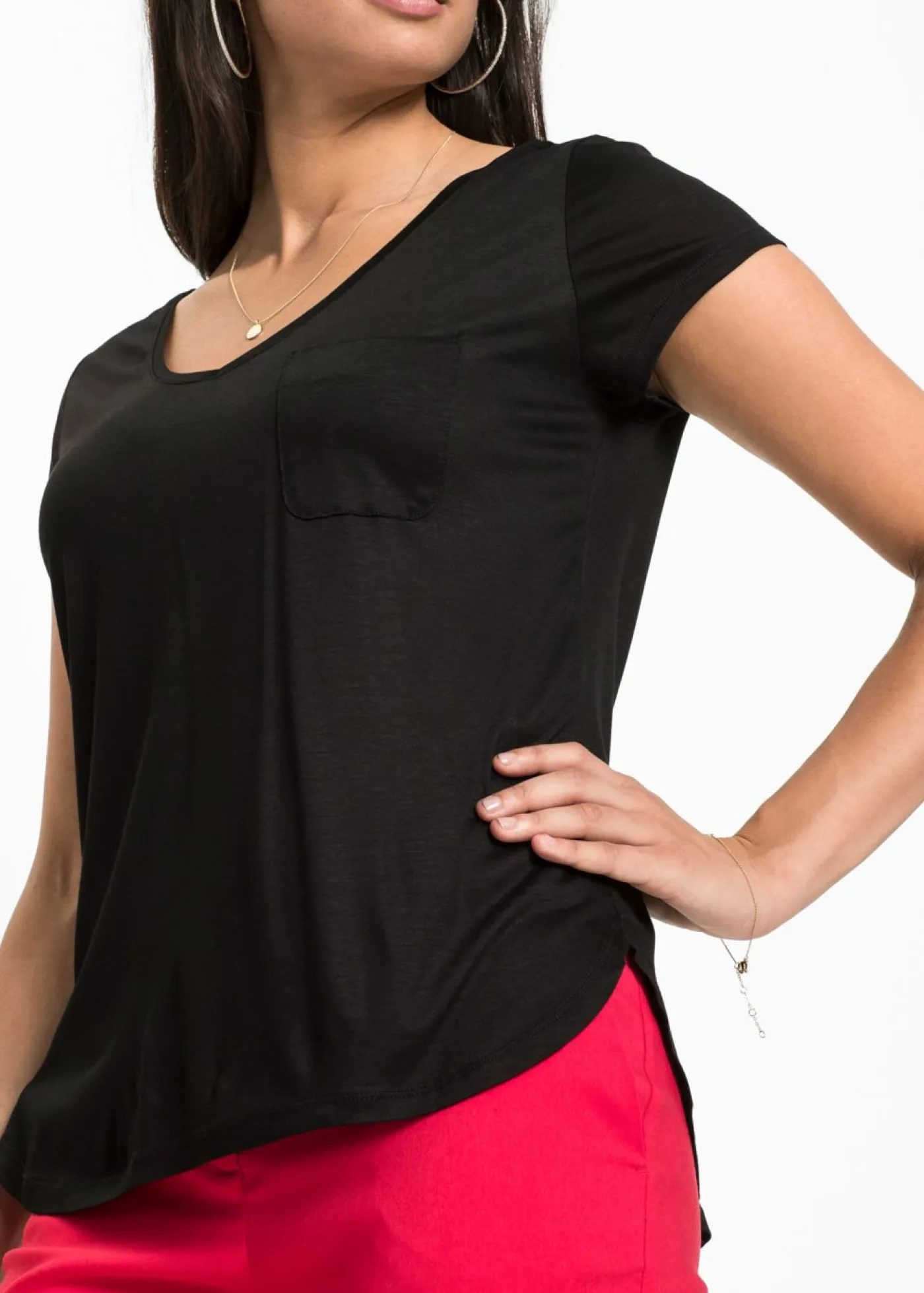 Clearance Camiseta de viscosa suave Mujer Básicos|Camisetas