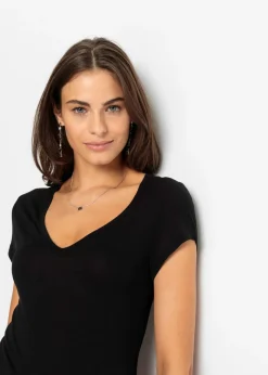 Sale Camiseta de viscosa suave Mujer Básicos|Camisetas